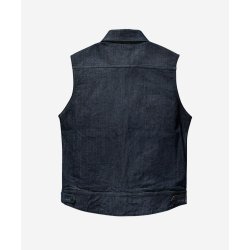 SA1NT - MOTO DENIM VEST - INDIGO