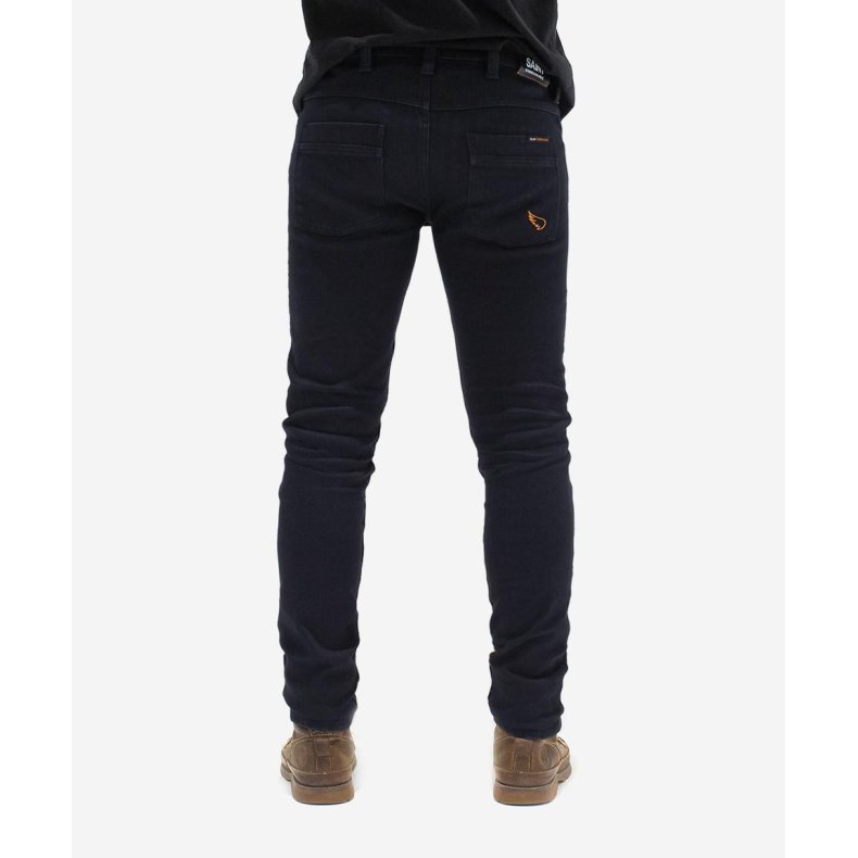 SAINT UBREAKABLE SLIM JEAN - OVERDYED INDIGO (SORT)