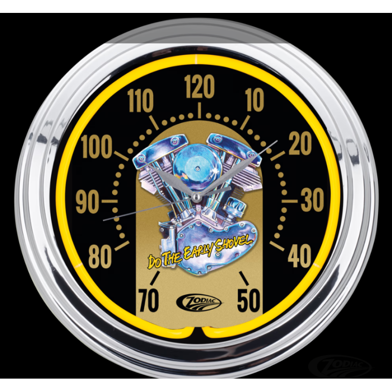 Neon ur "shovelhead" Neon Clock