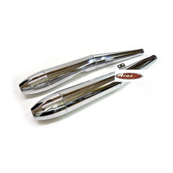 St lyddmpere uden ABE , forkromet 38mm "Cigar" 