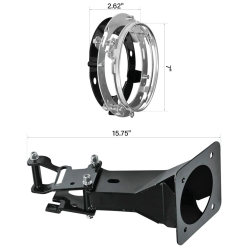 FXR POLICE STYLE FAIRING FOR  Dyna 2006-2017 with 49mm front fork