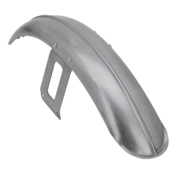 Ribbed front fender, Wide Glide Raw uncoated steel. With ribbed backbone