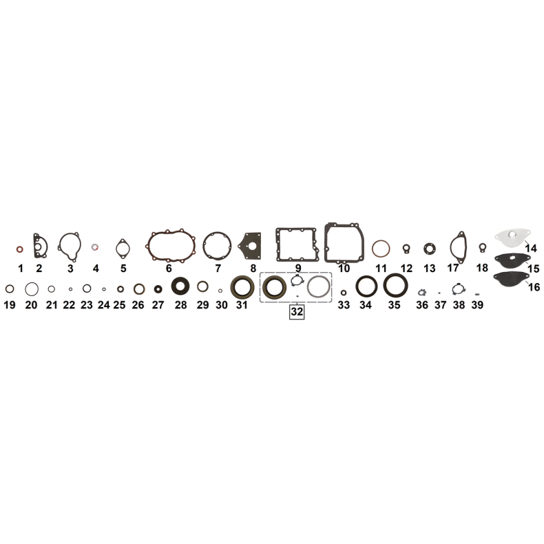 "THE CURE" MAIN DRIVE GEAR SEAL KIT FOR 4-SPEED BIG TWIN  1937-1979 4-speed Big Twin