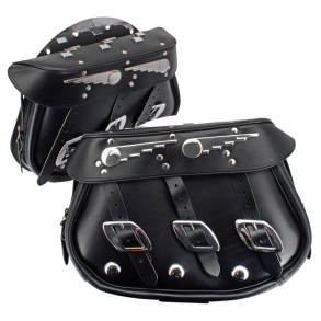 1954 STYLE SPEEDKING SADDLEBAGS 1954-1957 style Speedking saddlebags with rigid mount plates, pair