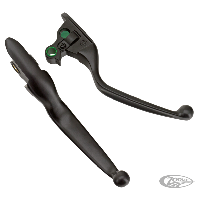 HANDLEBAR LEVER KIT, WIDE BLADE,Fits: > Cable operated - 18-21 Softail