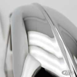 Front fender with Wide Glide fender bracket, chrome