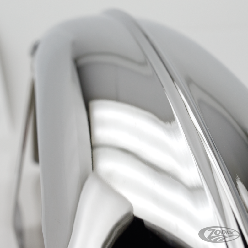 Front fender with Wide Glide fender bracket, chrome
