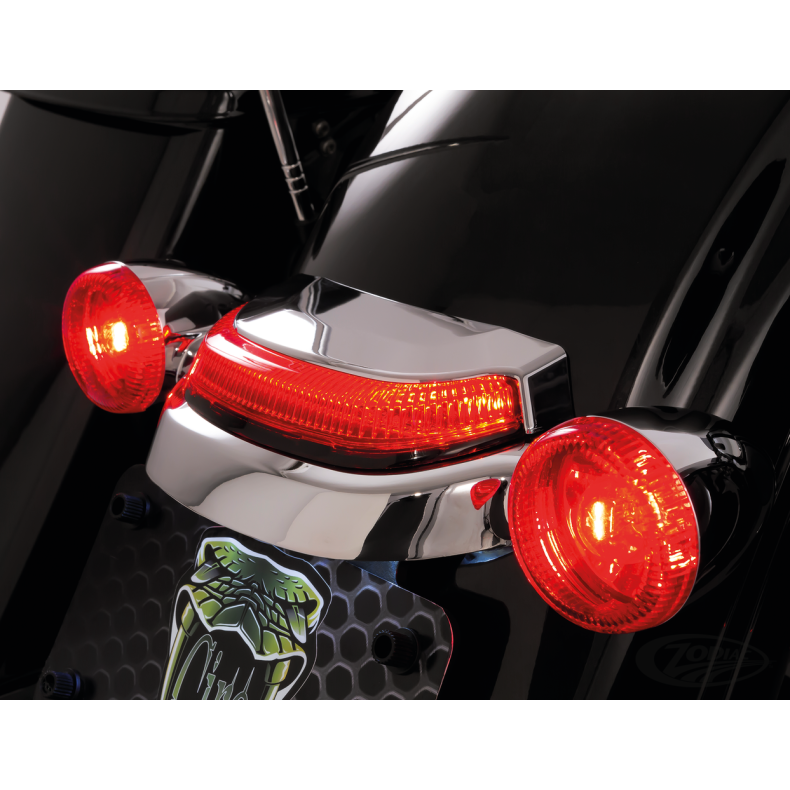 The Crown Tail Light was created with optics designed to maximize LED lighting visibility