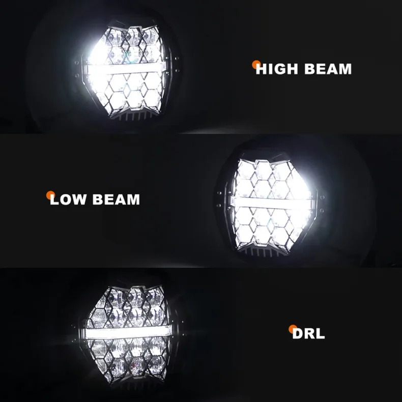 HONEYCOMB 7" LED HEADLIGHT UNIT