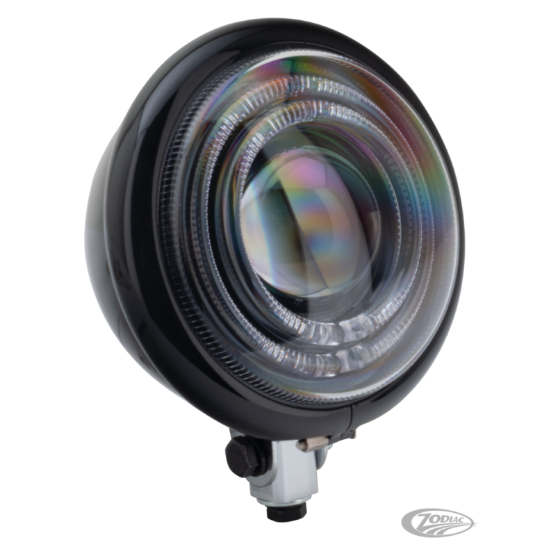 5 3/4" led lygte med hus. ECE godkendt.m pos. lys.