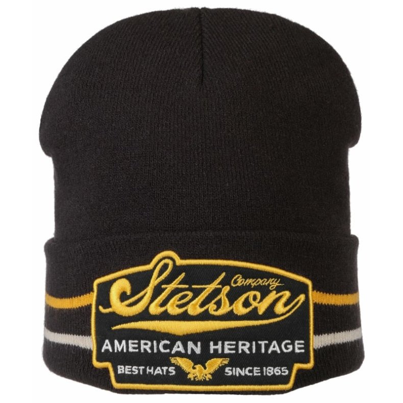 STETSON American Heritage Beanie bl/hvid/rd