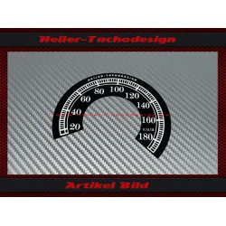 Klistermrke til miles speedo til kmt. Harley-Davidson Softail,120 mph.