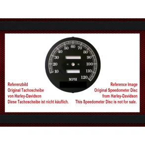 Klistermrke til miles speedo til kmt. Harley-Davidson Softail,120 mph.