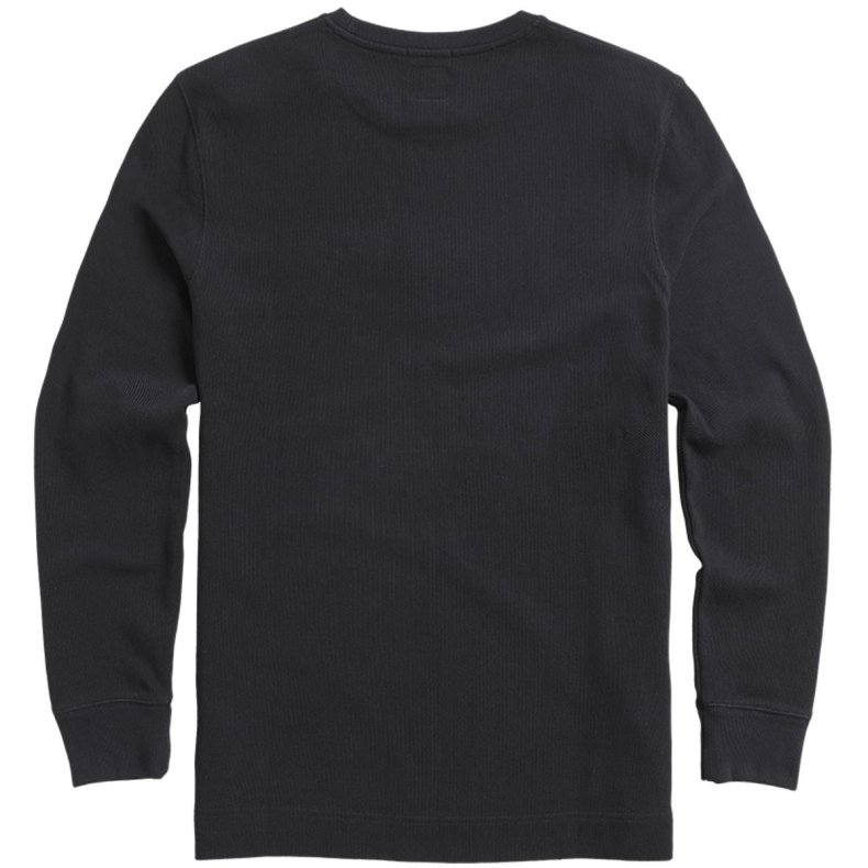 TRIUMPH MOTORCYCLES - TATE DOUBLE PIQUE LONG SLEEVE TOP - BLACK