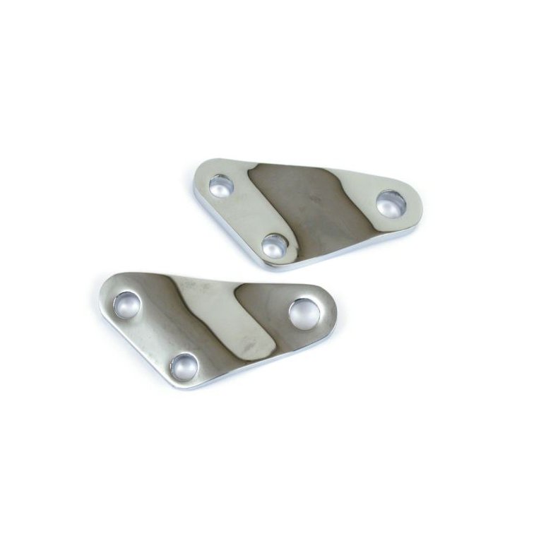 Shovel passenger peg brackets. Chrome
