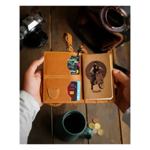 Trip Machine Explorer wallet  vintage tan