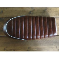 TUCK 'N ROLL CAFE RACER SDE DARK BROWN &amp; WHITE 88