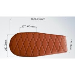 TUCK 'N ROLL BRAT SDE VINTAGE BROWN WIDE 71