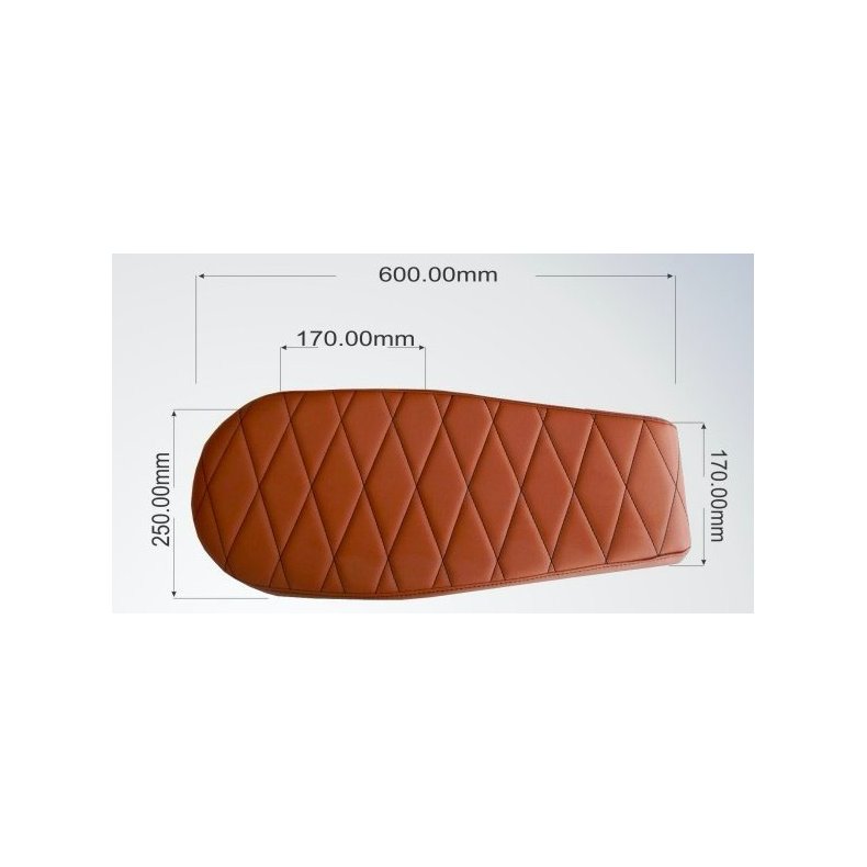 TUCK 'N ROLL BRAT SDE VINTAGE BROWN WIDE 71