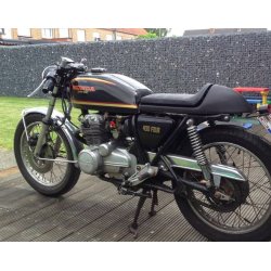 CAFE RACER SDE TUCK N' ROLL STITCH BLACK TYPE 35