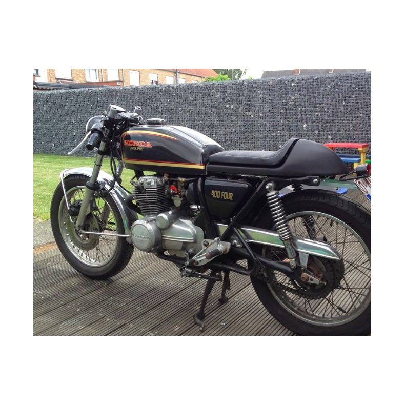 CAFE RACER SDE TUCK N' ROLL STITCH BLACK TYPE 35