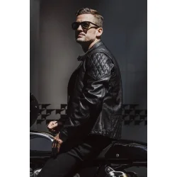 PANDO TWIN LEATHER JACKET BLACK