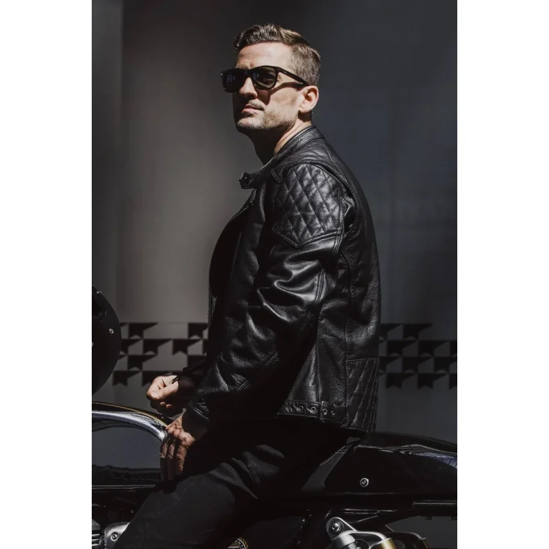 PANDO TWIN LEATHER JACKET BLACK