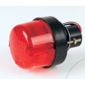 Baglygte m nr. plade lys