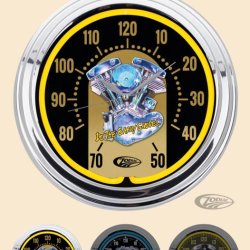 Neon ur "shovelhead" Neon Clock