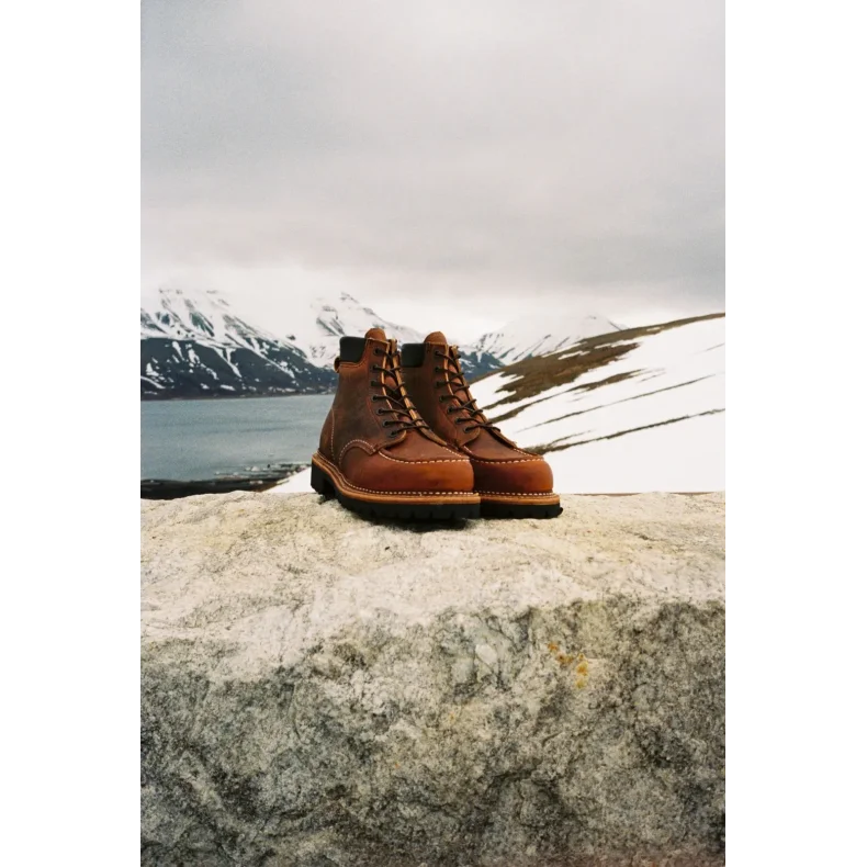 8213- NORWAY MOC� MEN'S 6-INCH BOOT IN COPPER ROUGH &amp; TOUGH LEATHER